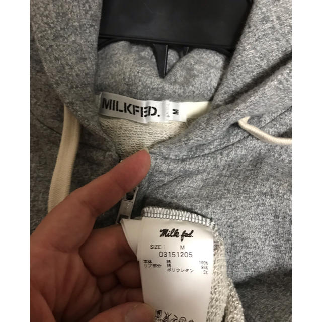 MILKFED.(ミルクフェド)のミルクフェド  MILKFED グレーパーカー フーディー レディースのトップス(パーカー)の商品写真