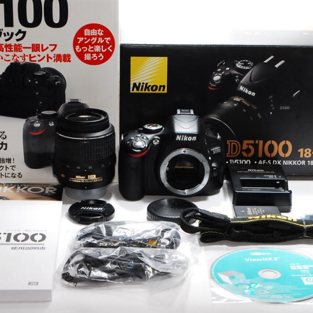 ★カッコいい入門機種★Nikon D5100 レンズキット★教則本付♪★