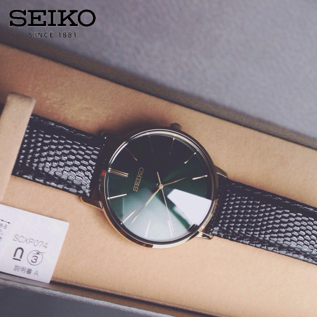 SEIKO(セイコー)のゴールドフェザー シャンパングリーン  ゴールド 腕時計 メンズの時計(腕時計(アナログ))の商品写真