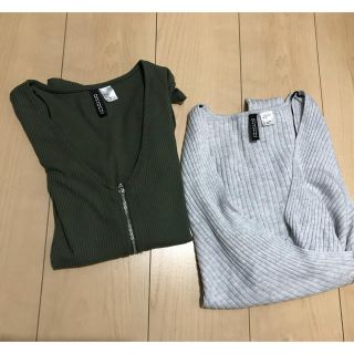 エイチアンドエム(H&M)のTシャツ 2枚セット(Tシャツ(長袖/七分))