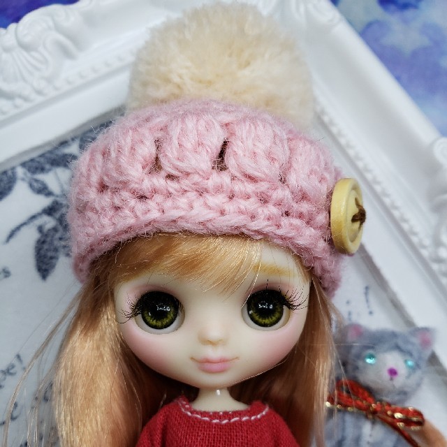 在庫処分】 ♡ラピっ子doll♡カスタムアイシードール・(薄)ブラウン♡ 人形 ♥️バービー♥️ニット帽子 かわいい!Barbie