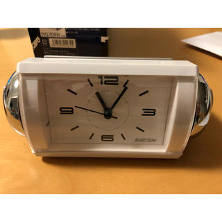 セイコー(SEIKO)の目覚まし時計 セイコークロック RAI DEN ※新品未使用、電池付き(置時計)