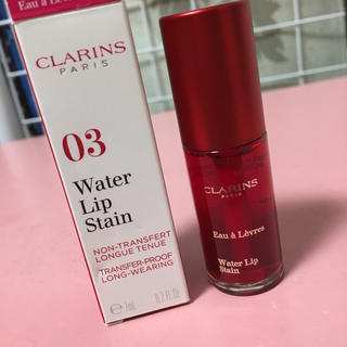 クラランス(CLARINS)のクラランス ウォーターリップステイン 03 レッドウォーター(口紅)