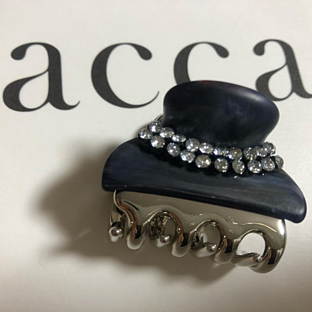 acca(アッカ)のacca 25周年 クリップ クリスタルメッシュ ブルーシェイド S 小 レディースのヘアアクセサリー(バレッタ/ヘアクリップ)の商品写真