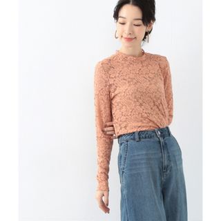 レイビームス(Ray BEAMS)の【✳︎美品】重ね着に♡レース ストレッチ ロングスリーブ(カットソー(長袖/七分))