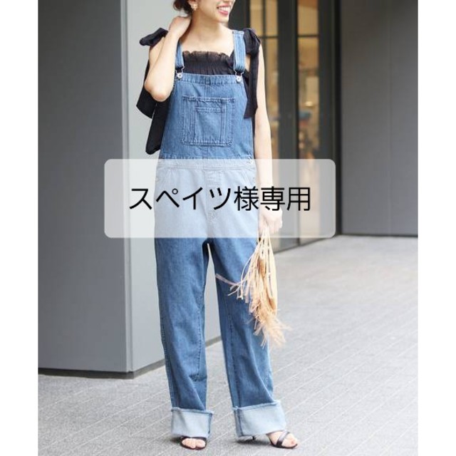 IENA(イエナ)のIENA LA BOUCLE デニムオーバーオール レディースのパンツ(サロペット/オーバーオール)の商品写真