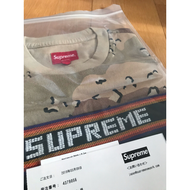 supreme needlepoint patch L/S top 19ss supreme needlepoint patch L/S top 19ss