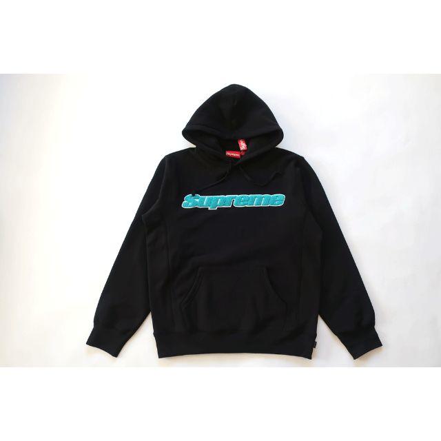 トップス19Supreme Chenille Hooded Sweatshirt黒XL