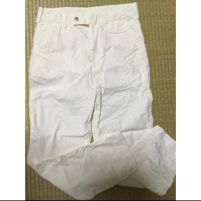 TOMORROWLAND(トゥモローランド)のトゥモローランド　ブルーワーク　白　パンツ　S メンズのパンツ(ワークパンツ/カーゴパンツ)の商品写真