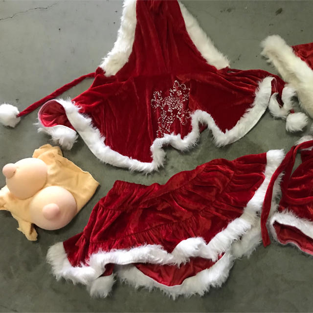 クリスマスレディースサンタセット・女装・金髪・バイク・ツーリング・トイラン