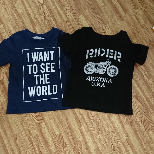 H&M(エイチアンドエム)のH＆M　Tシャツ2枚set 92 キッズ/ベビー/マタニティのキッズ服男の子用(90cm~)(Tシャツ/カットソー)の商品写真