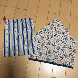 巾着袋と三角巾セット  ハンドメイド(その他)