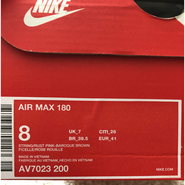 NIKE(ナイキ)のNIKE ☆ AIR MAX 180 メンズの靴/シューズ(スニーカー)の商品写真