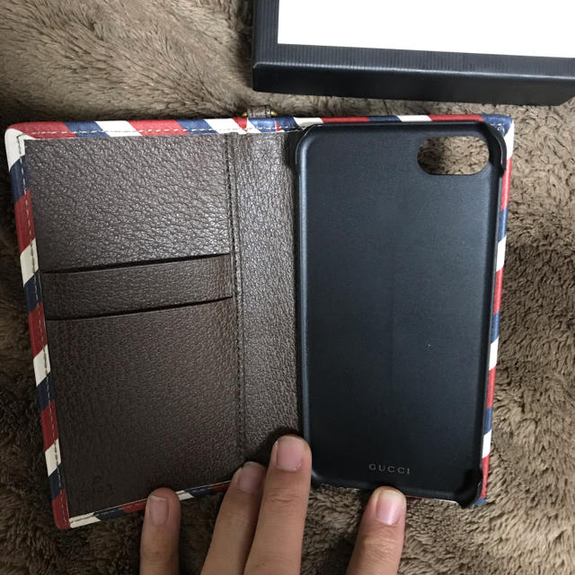 Gucci(グッチ)のGUCCI クーリエ iPhone7 8 ケース スマホ/家電/カメラのスマホアクセサリー(モバイルケース/カバー)の商品写真