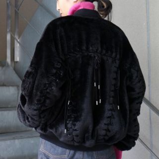 G.V.G.V MA-1ファーレースアップ ブルゾン