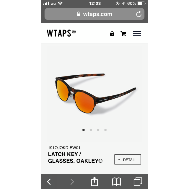 W)taps(ダブルタップス)のwtaps.＿オークリーサングラス メンズのファッション小物(サングラス/メガネ)の商品写真