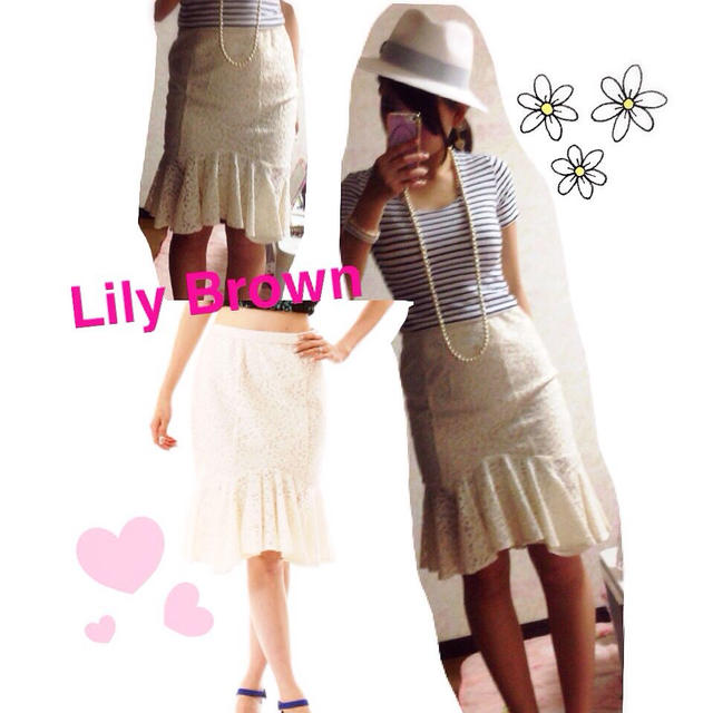Lily Brown(リリーブラウン)のマーメイドスカート レディースのスカート(ひざ丈スカート)の商品写真
