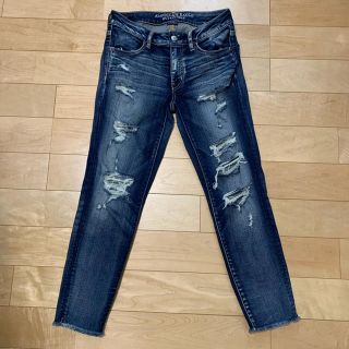 アメリカンイーグル(American Eagle)のアメリカンイーグル ダメージデニム size  US6R V20(スキニーパンツ)