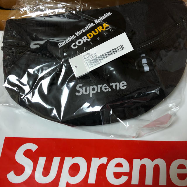 SupremeサイズSupreme Waist Bag 19ss Black ウエストバッグ