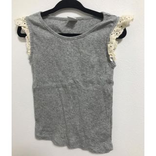 ベビーギャップ(babyGAP)のbabyGAP トップス 3years 100サイズ グレー フリル 女の子(Tシャツ/カットソー)