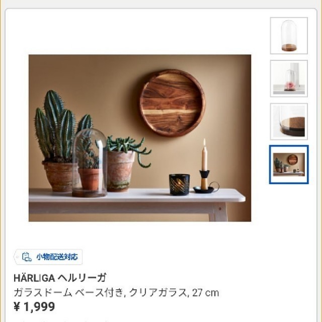 IKEA(イケア)のIKEA　ガラスドーム インテリア/住まい/日用品のインテリア小物(花瓶)の商品写真