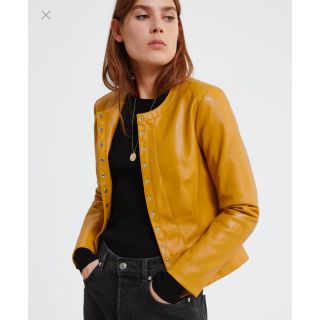 ザラ(ZARA)のタグ付き 新品、未使用✨ZARA ボタン付きレザー風ジャケット(その他)