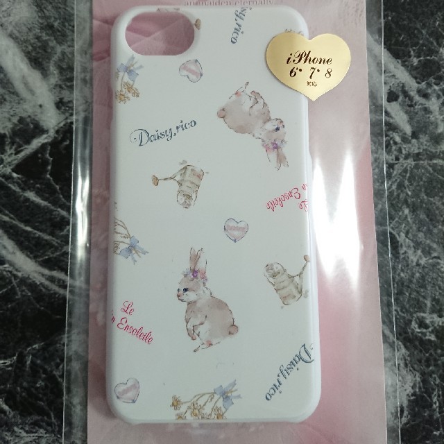 iphone カバー 防水 、 デイジーリコ ウサギ スマホカバー ケース 白  iPhone6・7・8の通販 by リコ's shop｜ラクマ