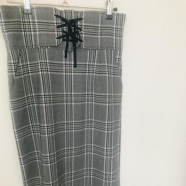 aquagirl(アクアガール)のハイウエストチェックスカート レディースのスカート(ひざ丈スカート)の商品写真