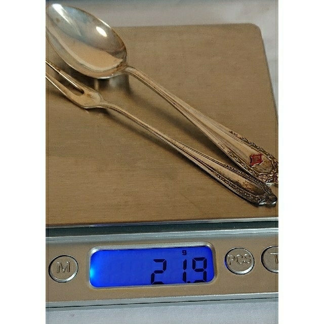  純銀 SILVER950スプーン フォーク インテリア/住まい/日用品のキッチン/食器(カトラリー/箸)の商品写真