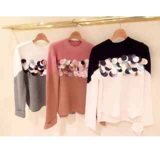 チェスティ(Chesty)のchestyチェスティ 即完売・美品スパンコールニット(ニット/セーター)