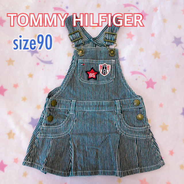 TOMMY HILFIGER(トミーヒルフィガー)のTommy デニムジャンパースカート キッズ/ベビー/マタニティのキッズ服女の子用(90cm~)(スカート)の商品写真