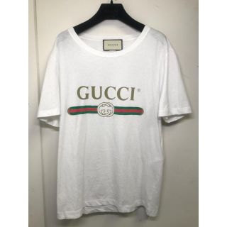 グッチ(Gucci)の【GUCCI】 ロゴ ウォッシュドオーバーサイズ Tシャツ(Tシャツ/カットソー(半袖/袖なし))