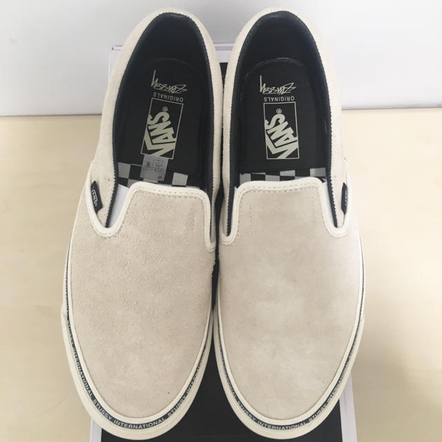 カラーオフホワイト白日本未発売 Stussy x Vans OG Classic Slip-On