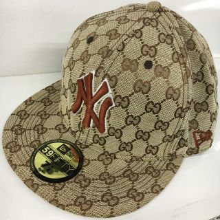 ニューエラー(NEW ERA)の専用 ニューエラ ヤンキース GG柄 キャップ 7 1/4(キャップ)