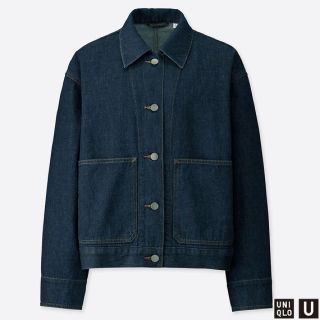 ユニクロ(UNIQLO)のUNIQLO U ユニクロユー デニムジャケット青XXL新品(Gジャン/デニムジャケット)