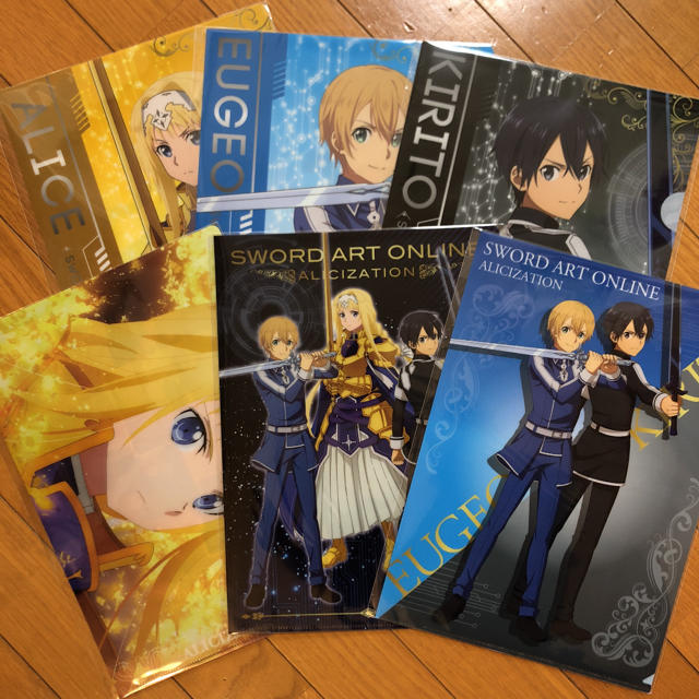 SEGA(セガ)のSAO クリアファイル 非売品 6種類 エンタメ/ホビーのアニメグッズ(クリアファイル)の商品写真