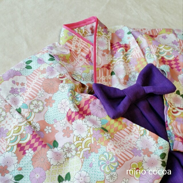 コリーナさま専用 handmade baby HAKAMA 80-90cm キッズ/ベビー/マタニティのベビー服(~85cm)(和服/着物)の商品写真
