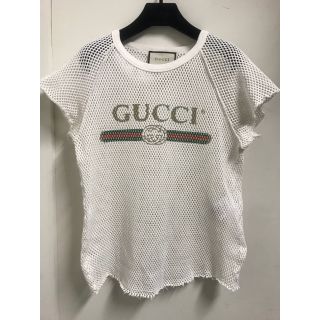 グッチ(Gucci)の【GUCCI】ロゴ メッシュTシャツ(Tシャツ(半袖/袖なし))