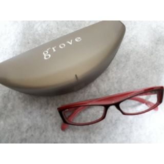 グローブ(grove)のメガネ　ケース付き(サングラス/メガネ)