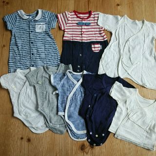 ユニクロ(UNIQLO)の夏生まれ新生児まとめ売り(ロンパース)