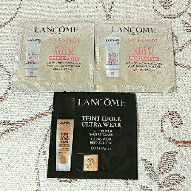 LANCOME(ランコム)のランコム　新　リキッド ファンデーション　化粧下地　サンプル　3点 セット コスメ/美容のキット/セット(サンプル/トライアルキット)の商品写真