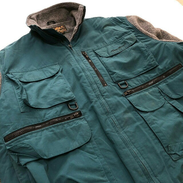 Eddie Bauer Fishing fleece jacket 90’s