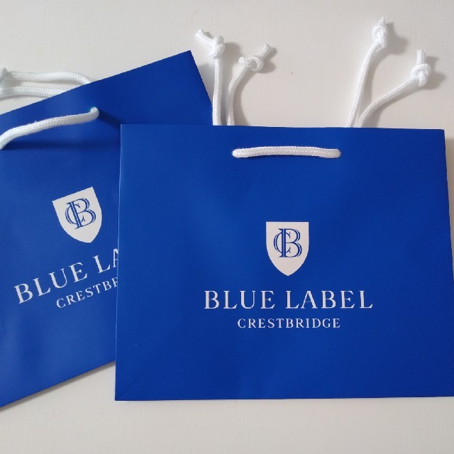 BURBERRY BLUE LABEL(バーバリーブルーレーベル)のブルーレーベル ブラックレーベル バーバリー ショップ袋 ショッパー プレゼント レディースのバッグ(ショップ袋)の商品写真