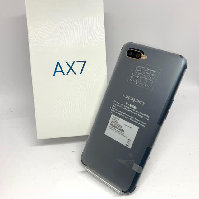 ANDROID(アンドロイド)の【未使用】SIMフリー OPPO AX7 グリーン スマホ/家電/カメラのスマートフォン/携帯電話(スマートフォン本体)の商品写真