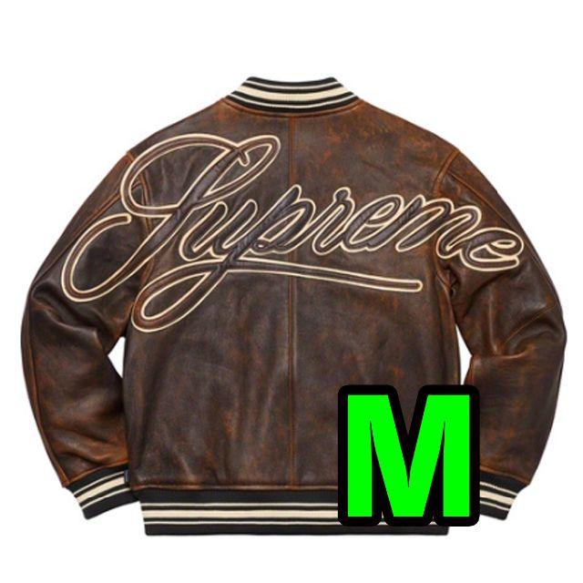 Supreme - M Supreme painted leather jacket