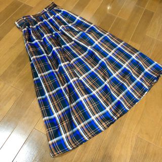 チェック ロングスカート👗(ロングスカート)