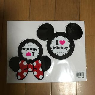 ミッキーマウス(ミッキーマウス)のミッキー❤️ミニー マグネットステッカー(車外アクセサリ)