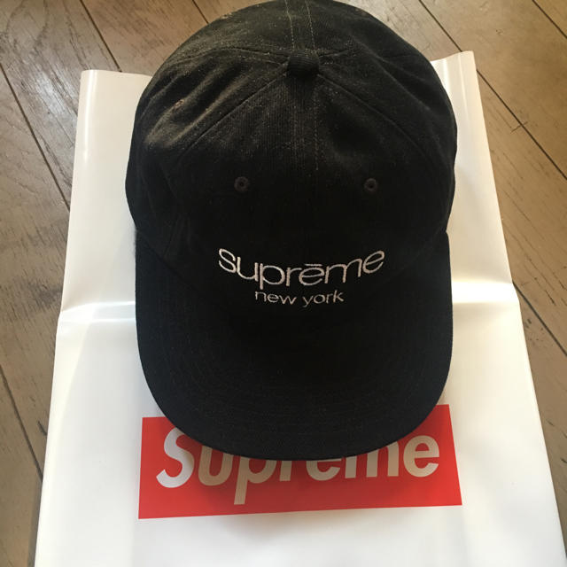 supreme classic logo6panel cap