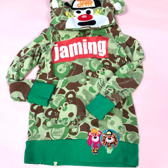 JAM(ジャム)のjam カモフラ パーカー 120 フードが可愛い❤︎ キッズ/ベビー/マタニティのキッズ服男の子用(90cm~)(その他)の商品写真