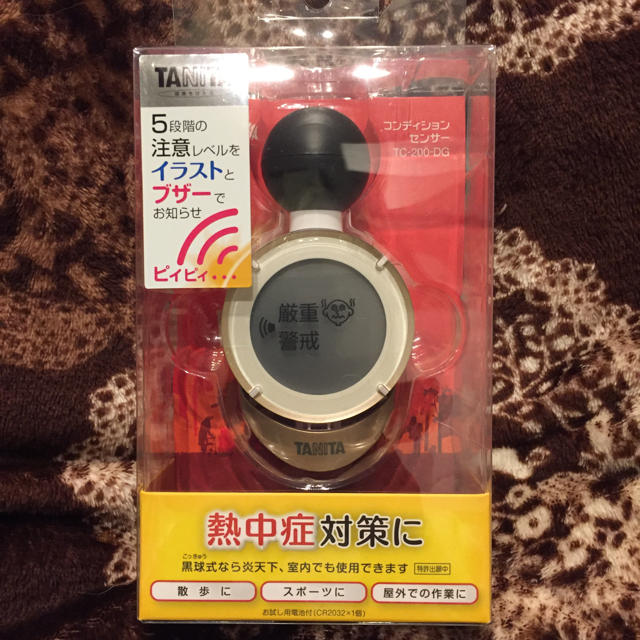 TANITA(タニタ)の熱中症予防指計 コンディションセンサー インテリア/住まい/日用品の日用品/生活雑貨/旅行(日用品/生活雑貨)の商品写真